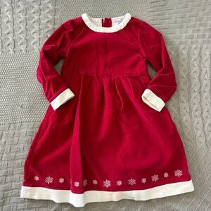 Hanna Andersson Red Christmas Dress ~ 130